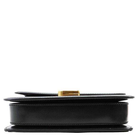 Yves Saint Laurent Solferino Striped Canvas Shoulder Bag Black - Picture 10 of 12